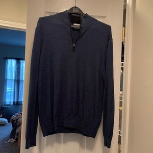 Calvin Klein Italian Merino Navy Blue Sweater